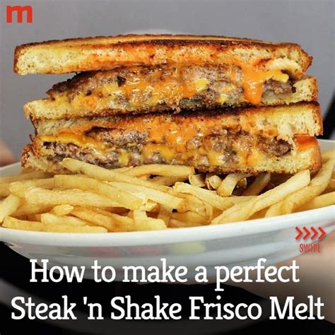 Copycat Steak 'N Shake Frisco Melt Recipe - Mashed | Recipe | Melt recipe, Recipes, Lunch recipes