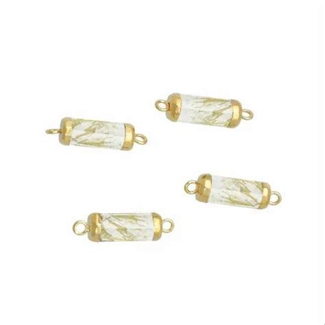 Gemstone Tube Shape Electroplated Connector At Rs 500 Piece Jaipur