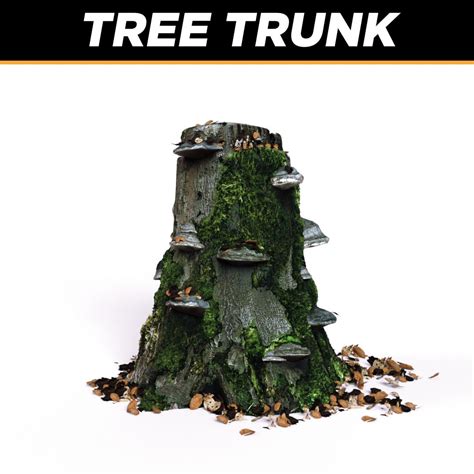 Trunk Low Poly Free D Model Fbx Obj Free D