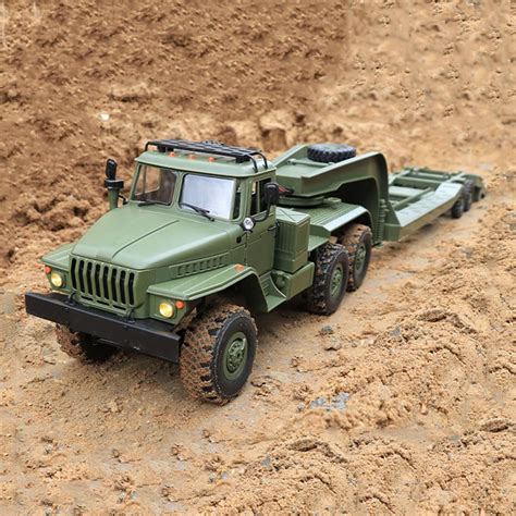 RC Camión Militar 1 16 Escala 6WD Coche de Control Remoto 2 4GHz Army