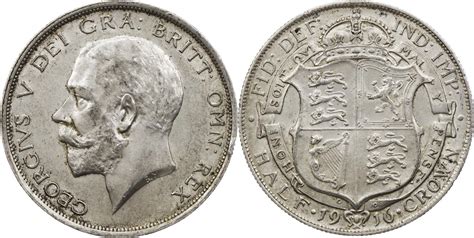 Großbritannien ½ Crown 1916 George V 1910 1936 EF MA Shops