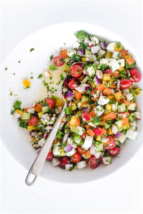 Israeli Salad Recipe With Za Atar Dressing The View From Great Island