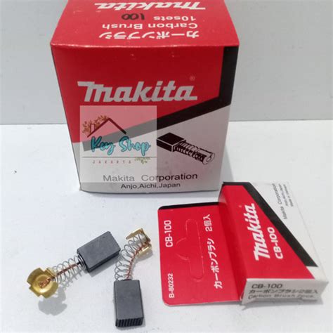 Jual CARBON BRUSH SPUL ARANG MAKITA CB 100 Harga Per Set Isi 2 Pcs