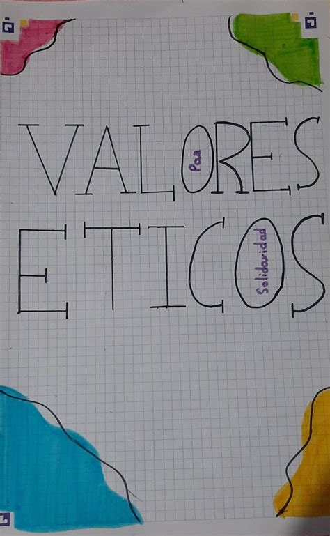 Portada Valores Eticos Etica Y Valores Valores Civicos Portadas