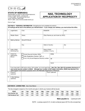 Fillable Online Dhhs Ne Revised Fax Email Print Pdffiller