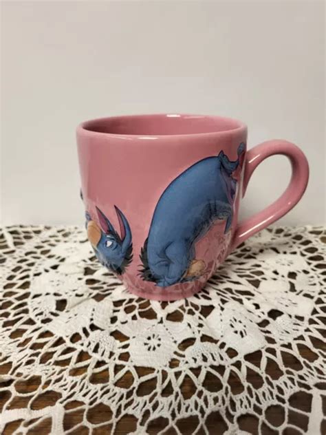 Disney Store Exclusive Eeyore 3d Pink Mug Winnie The Pooh Collector Mug