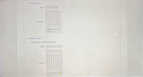 Solved Lab Insertion Sort The Script Has Four Steps Chegg