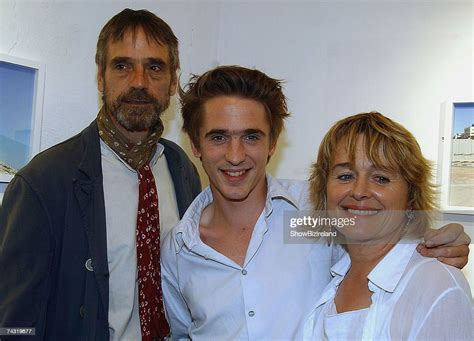 Sam Irons The Son Of Jeremy Irons And Sinead Cusack Poses With His News Photo Getty Images