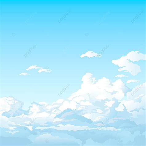 Cielo Con Nubes Cielo Fondo Nube Vector Png Cielo Antecedentes Nube