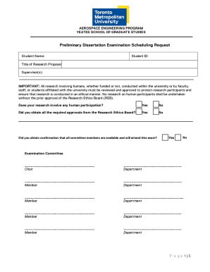 Fillable Online PhD Preliminary Oral Exam Scheduling And Video Release