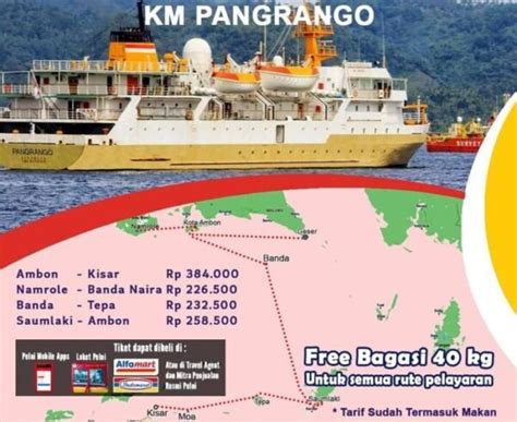 Jadwal Kapal Pelni Pangrango Januari Februari 2025 Dan Harga Tiketnya