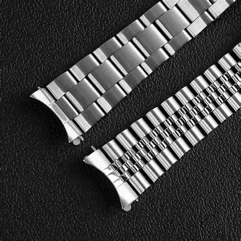 20mm 22mm Oyster Watch Band For Seiko Skx007 Skx009 Solid Jubilee Bracelet Curved End Scuba Tuna