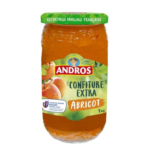 Confiture abricots ANDROS le bocal de 1 kg à Prix Carrefour