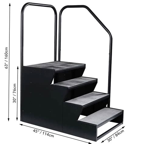 Swim Spa Step With Safety Rails