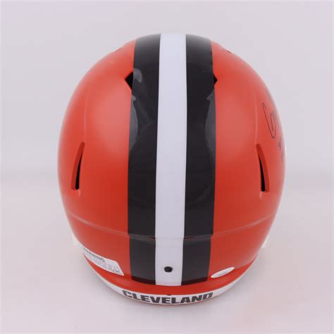 Greg Newsome II Signed Browns Full-Size Speed Helmet Inscribed "2021 ...