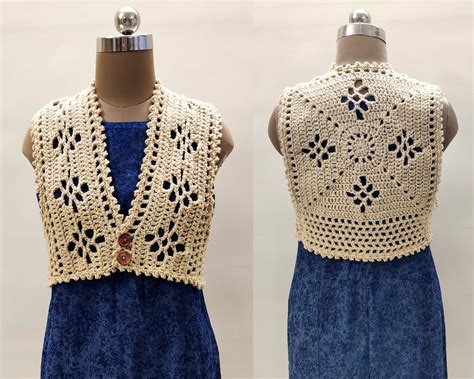 Modern Crochet Vest Pattern Crochet Sweater Pattern Easy Crochet Vest Pattern Vest Top