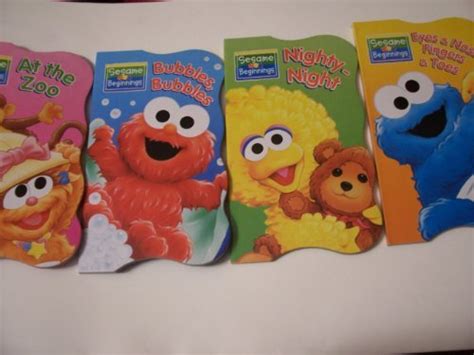 Buy Sesame Beginnings Shaped Educational Board Books Complete Set At