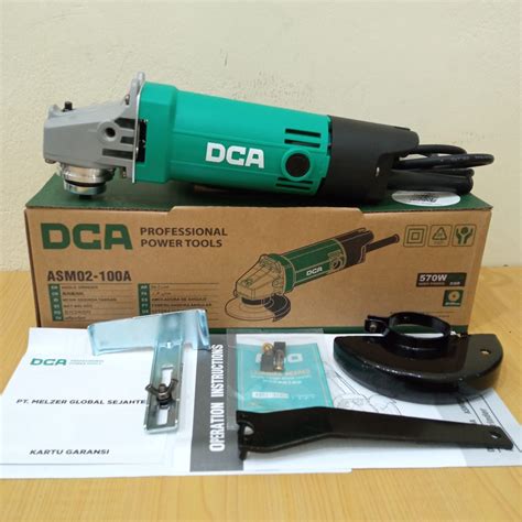 Jual Mesin Gerinda Tangan 4 DCA ASM02 100A Angle Grinder 570w DVA