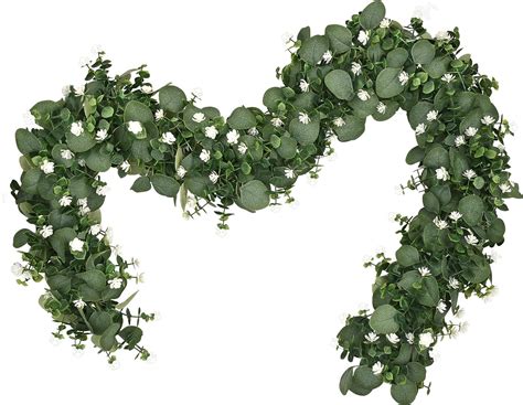 Amazon Dolicer Packs Ft Artificial Eucalyptus Garland Faux