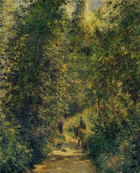 Path Under The Trees Summer 1877 Camille Pissarro WikiArt Org