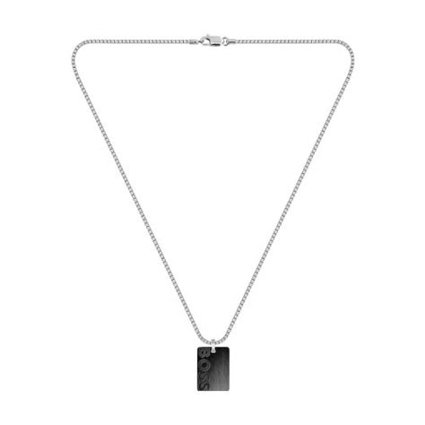 Collier Boss Homme En Acier Argent Suisses