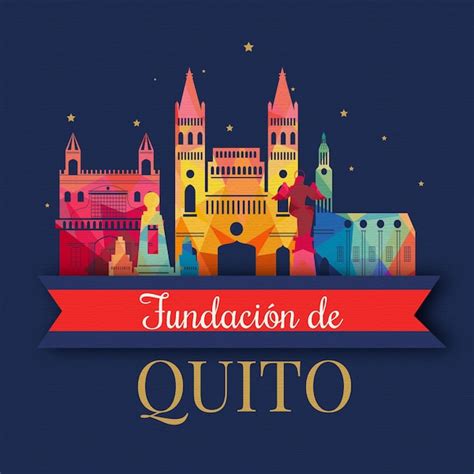 Fundacion De Quito Avec Rep Res Color S Vecteur Gratuite