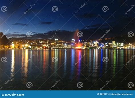 Wellington by night stock image. Image of buildings, night - 2823179