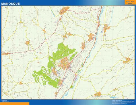 Mapa Manosque Imantado Magnetico Mapas Imantados Para Imanes