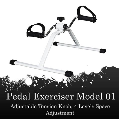 The Pedal Exerciser Model Adjustable Tension Knobs Levels Space And