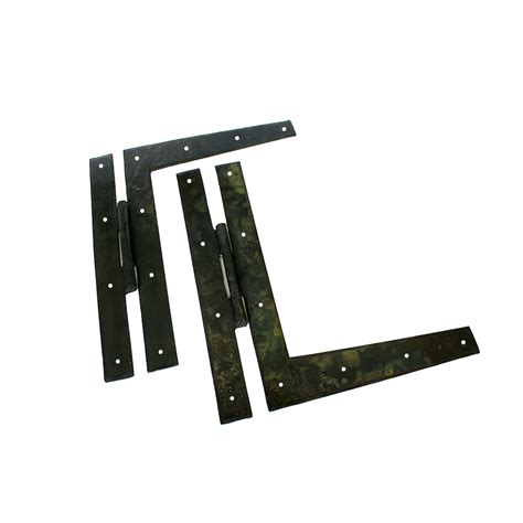 Wrought Iron Hl Hinge Pair With Wax Coating Vintage Style Door Hardware