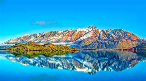 Mountain Range K Blue Sky Coast Mount Scenery Ocean Queenstown