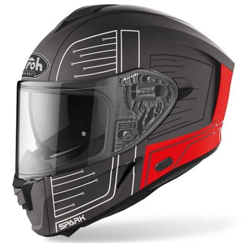 Airoh Capacete Spark Cyrcuit Red Matt L Kuantokusta