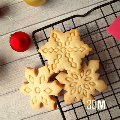 Cortador de biscoito e pasta americana de Floco de neve 3DM Criações