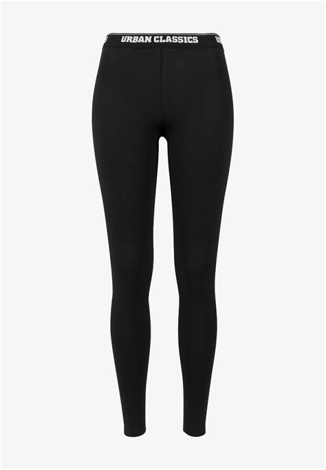 Urban Classics Ladies Logo Leggings Leggings Hosen Black Schwarz