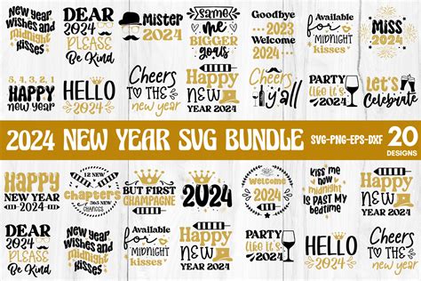 2024 New Year SVG Bundle Graphic By CraftArt Creative Fabrica