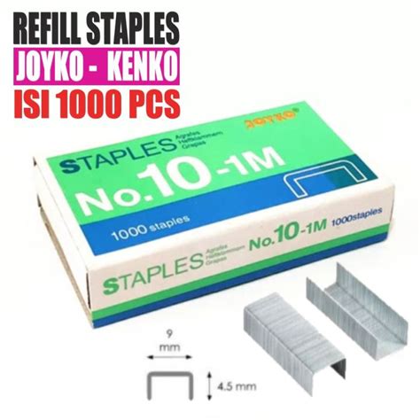 Refill Staples No10 1m Isi Stapler Hd 10 10 D Isi Staples Kecil