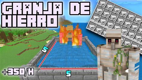 Granja De Hierro Fácil Y Compacta Para Minecraft Bedrock 1 18 Pe Xbox