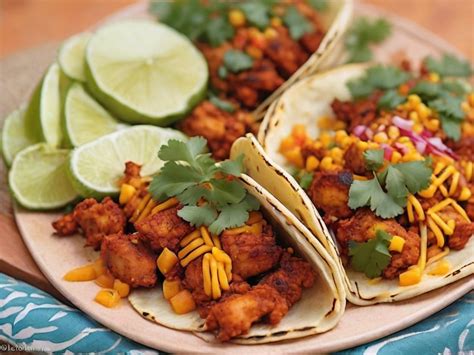 Premium Photo Tacos Al Pastor Mexican Food Image