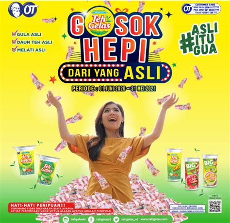 Program Gosok Hepi Dari Yang Asli Teh Gelas Menangkan Hadiah Gratis