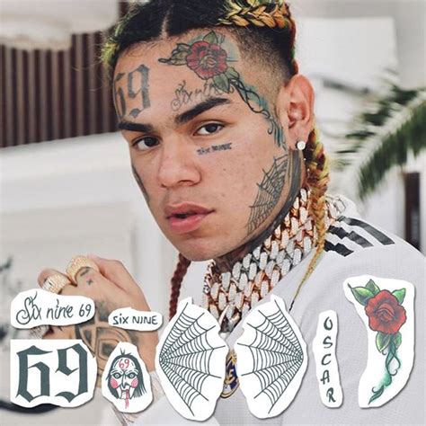 6ix9ine Temporary Tattoos Set – Tattoo Icon