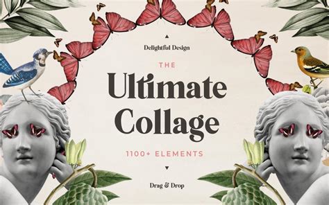 Collage Graphics Bundle - 1100+ Collage Art Elements | InkyDeals