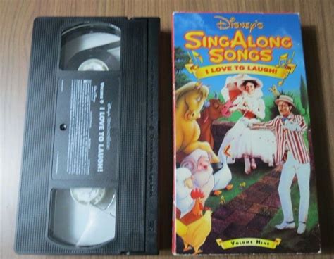 DISNEY'S ~ SING ALONG SONGS ~ I LOVE TO LAUGH ~ VHS ~ VOL. NINE