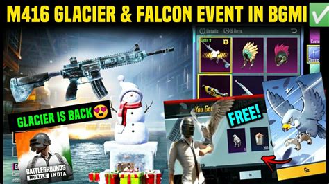 M416 Glacier Back In Bgmi Bgmi Free Falcon Event Bgmi 29 Update