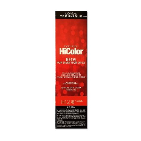 L Oreal HiColor H12 Deep Auburn Red For Dark Hair Only Loreal Dark