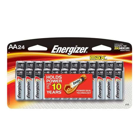 Energizer Max Alkaline Aa Batteries Pack E Sbp H The Home Depot