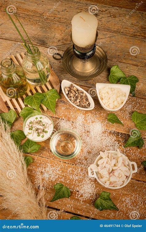 Natural Cosmetics Ingredients Stock Photo - Image of treatment, hygiene ...