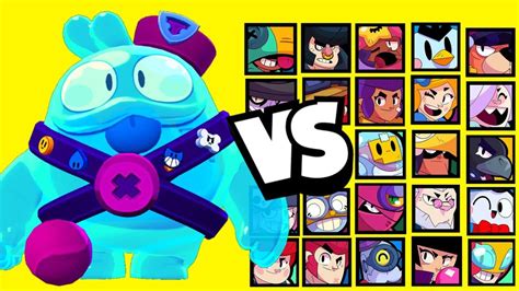 Squeak Vs TÜm Karakterler Brawl Stars Youtube