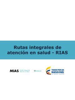 Rutas integrales de atención en salud RIAS minsalud gov co rutas