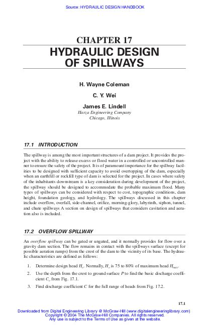 (PDF) Spillway Design