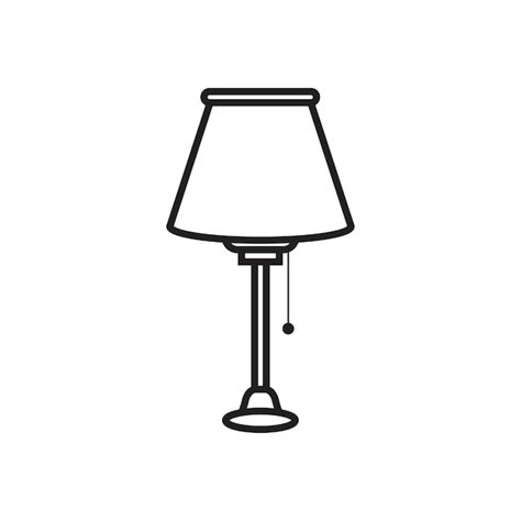 Premium Vector Desk Lamp Icon Flat Vector Illustration